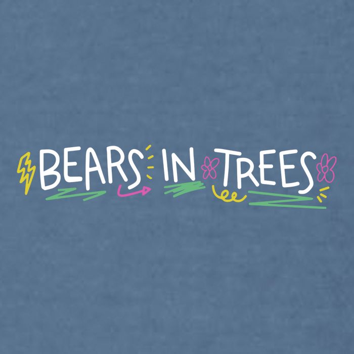 Bears In Trees Ocean Garment-Dyed Sweatshirt