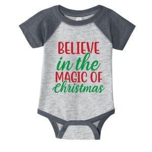 Believe In The Magic Of Christmas Pajama  Infant Baby Jersey Bodysuit