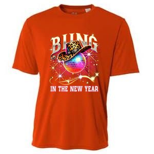 Bling In The New Year Disco Party Happy New Year 2025 Design Great Gift Cooling Performance Crew T-Shirt