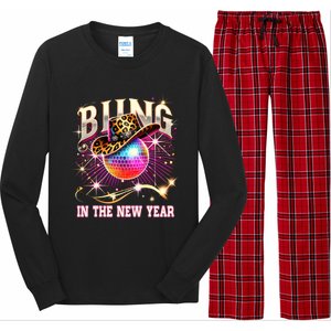 Bling In The New Year Disco Party Happy New Year 2025 Design Great Gift Long Sleeve Pajama Set