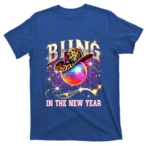 Bling In The New Year Disco Party Happy New Year 2025 Design Great Gift T-Shirt