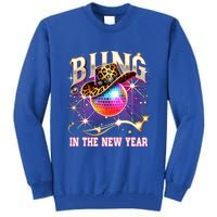 Bling In The New Year Disco Party Happy New Year 2025 Design Great Gift Tall Sweatshirt