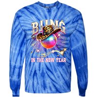 Bling In The New Year Disco Party Happy New Year 2025 Design Great Gift Tie-Dye Long Sleeve Shirt