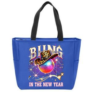 Bling In The New Year Disco Party Happy New Year 2025 Design Great Gift Zip Tote Bag