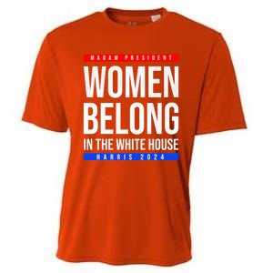 Belong In The White House Madam President Kamala Cute Gift Cooling Performance Crew T-Shirt