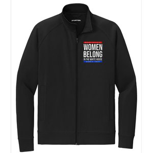 Belong In The White House Madam President Kamala Cute Gift Stretch Full-Zip Cadet Jacket