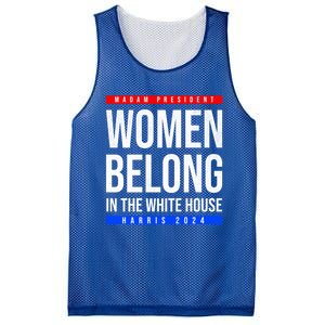 Belong In The White House Madam President Kamala Cute Gift Mesh Reversible Basketball Jersey Tank