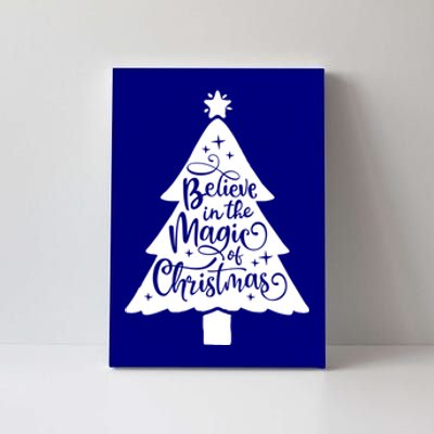 Believe In The Magic Of Christmas Rustic Holiday Family Gift Canvas