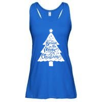 Believe In The Magic Of Christmas Rustic Holiday Family Gift Ladies Essential Flowy Tank