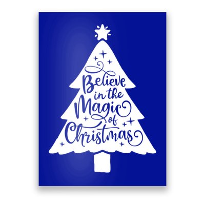 Believe In The Magic Of Christmas Rustic Holiday Family Gift Poster