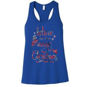 Believe In The Magic Of Christmas Gift Women's Racerback Tank