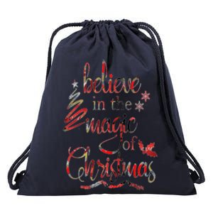 Believe In The Magic Of Christmas Gift Drawstring Bag