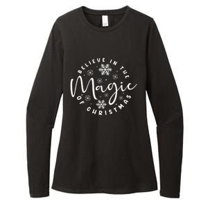 Believe In The Magic Of Christmas Cool Gift Womens CVC Long Sleeve Shirt