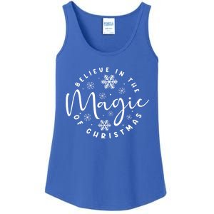 Believe In The Magic Of Christmas Cool Gift Ladies Essential Tank