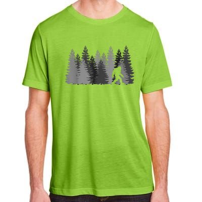 Bigfoot In The Forest Sasquatch Yeti Adult ChromaSoft Performance T-Shirt