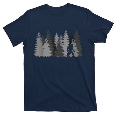 Bigfoot In The Forest Sasquatch Yeti T-Shirt