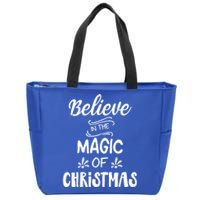 Believe In The Magic Of Christmas Gift Zip Tote Bag