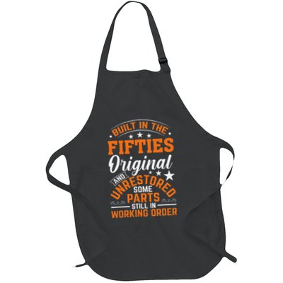 Built In The Fifties Built In The 50s Birthday Full-Length Apron With Pockets