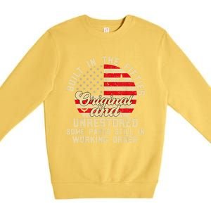 Built In The Fifties Original &Unrestored Born In The 1950s Premium Crewneck Sweatshirt