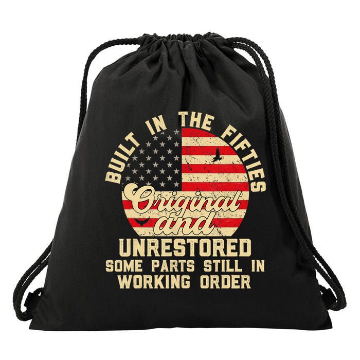 Built In The Fifties Original &Unrestored Born In The 1950s Drawstring Bag