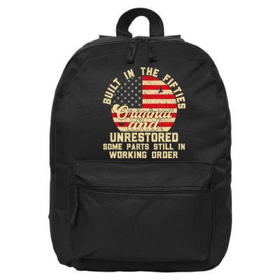 Built In The Fifties Original &Unrestored Born In The 1950s 16 in Basic Backpack