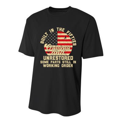 Built In The Fifties Original &Unrestored Born In The 1950s Youth Performance Sprint T-Shirt