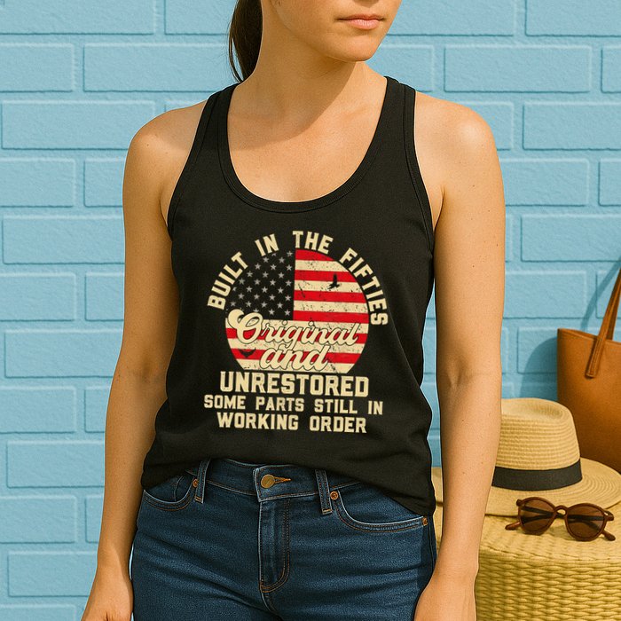 Built In The Fifties Original &Unrestored Born In The 1950s Womens Tank Top