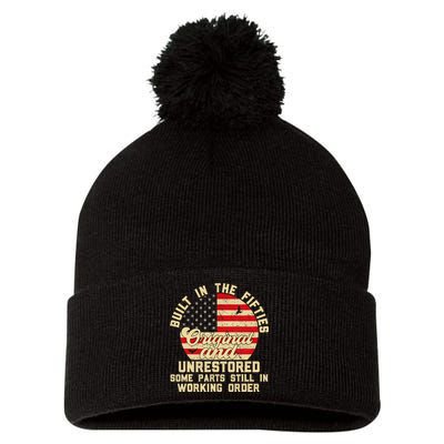 Built In The Fifties Original &Unrestored Born In The 1950s Pom Pom 12in Knit Beanie