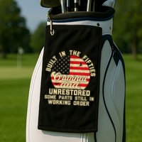Built In The Fifties Original &Unrestored Born In The 1950s Golf Towel