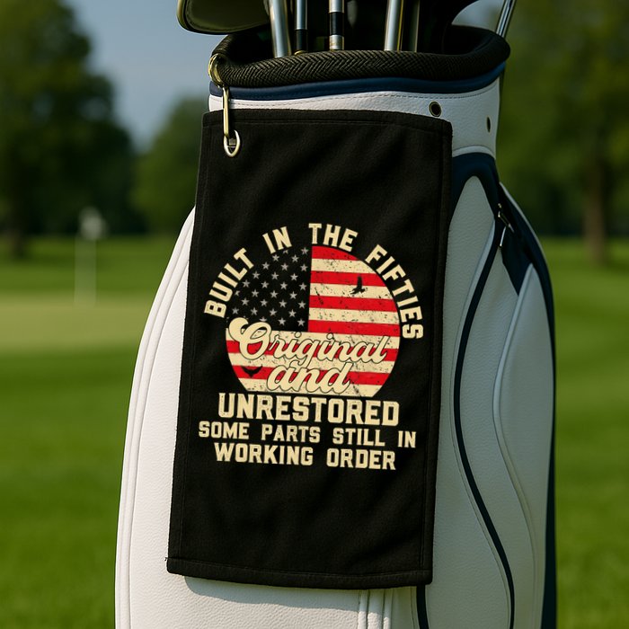 Built In The Fifties Original &Unrestored Born In The 1950s Golf Towel