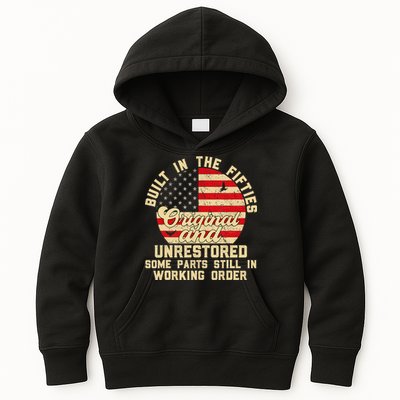 Built In The Fifties Original &Unrestored Born In The 1950s Kids Hoodie
