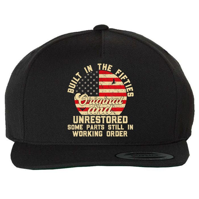 Built In The Fifties Original &Unrestored Born In The 1950s Wool Snapback Cap