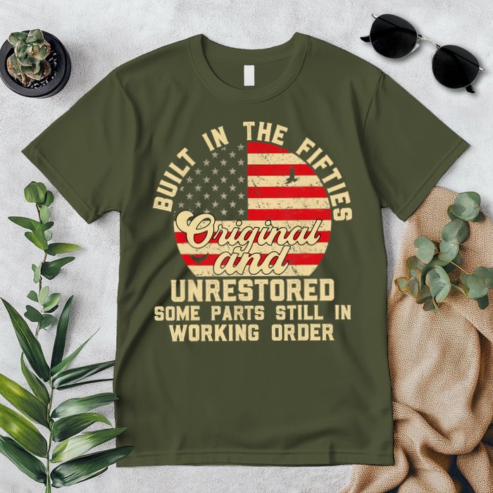 Built In The Fifties Original &Unrestored Born In The 1950s Premium T-Shirt