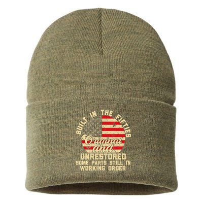 Built In The Fifties Original &Unrestored Born In The 1950s Sustainable Knit Beanie
