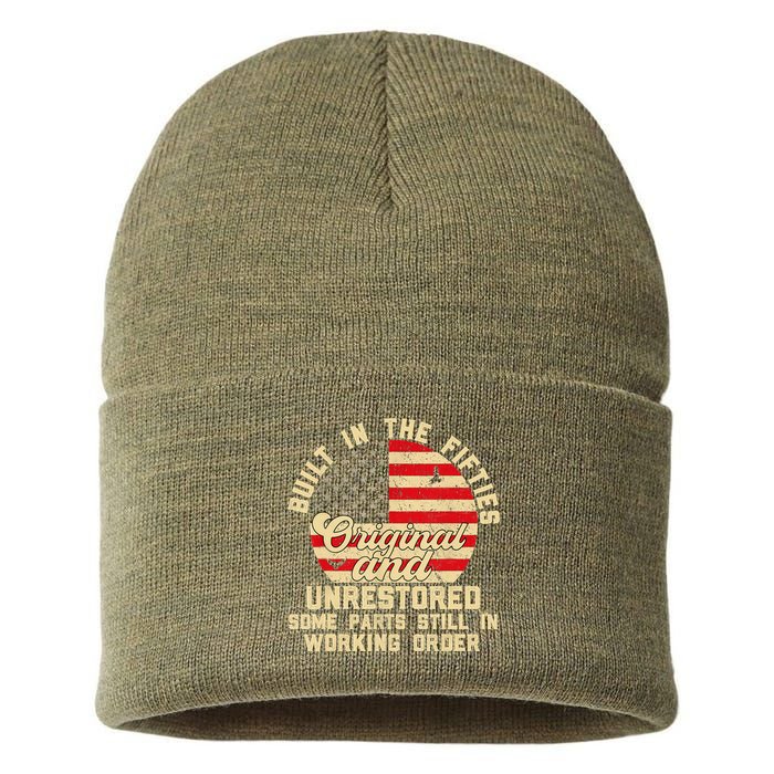 Built In The Fifties Original &Unrestored Born In The 1950s Sustainable Knit Beanie