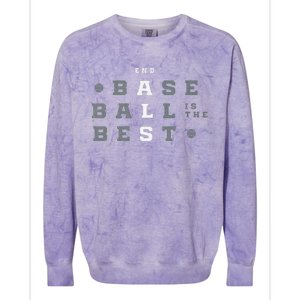 Baseball Is The Best End Als Colorblast Crewneck Sweatshirt