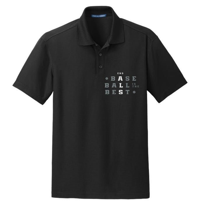 Baseball Is The Best End Als Dry Zone Grid Polo