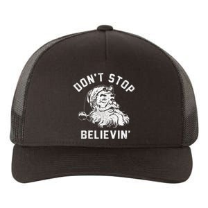 Believe in the Christmas Spirit Funny Xmas Santa Gift Yupoong Adult 5-Panel Trucker Hat