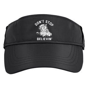 Believe in the Christmas Spirit Funny Xmas Santa Gift Adult Drive Performance Visor