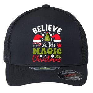 Believe In The Magic Of Christmas Gift Flexfit Unipanel Trucker Cap