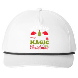 Believe In The Magic Of Christmas Gift Snapback Five-Panel Rope Hat