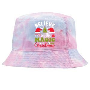 Believe In The Magic Of Christmas Gift Tie-Dyed Bucket Hat