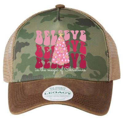 Believe Im The Magic Of Christmas Retro Holiday Legacy Tie Dye Trucker Hat