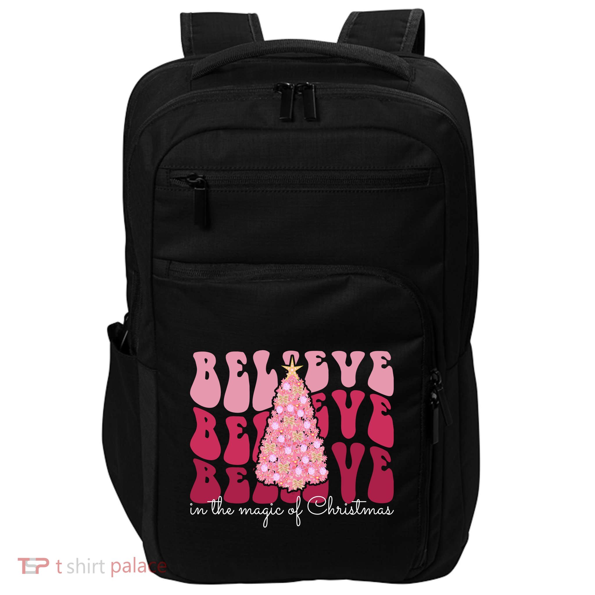 Believe Im The Magic Of Christmas Retro Holiday Impact Tech Backpack