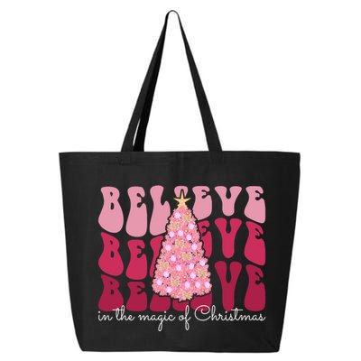 Believe Im The Magic Of Christmas Retro Holiday 25L Jumbo Tote