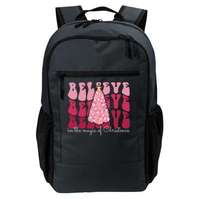 Believe Im The Magic Of Christmas Retro Holiday Daily Commute Backpack