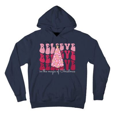 Believe Im The Magic Of Christmas Retro Holiday Tall Hoodie