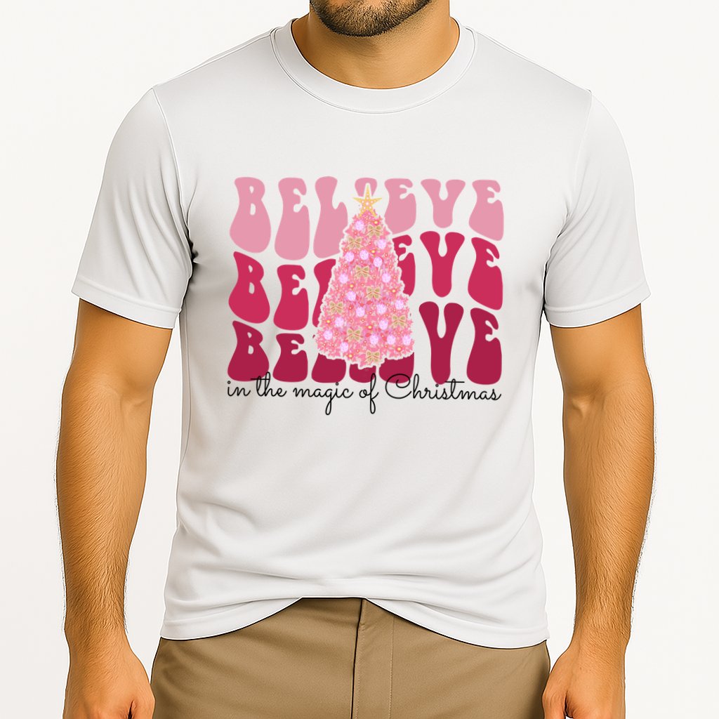 Believe Im The Magic Of Christmas Retro Holiday Cooling Performance Crew T-Shirt