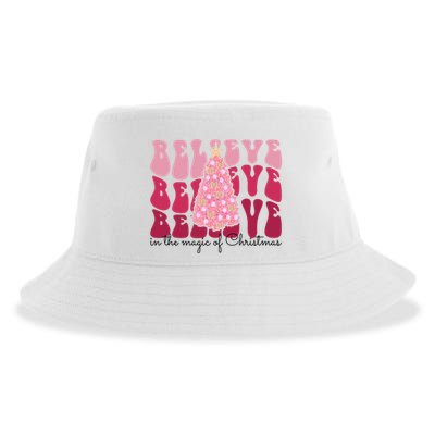 Believe Im The Magic Of Christmas Retro Holiday Sustainable Bucket Hat