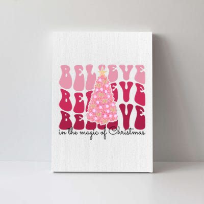 Believe Im The Magic Of Christmas Retro Holiday Canvas